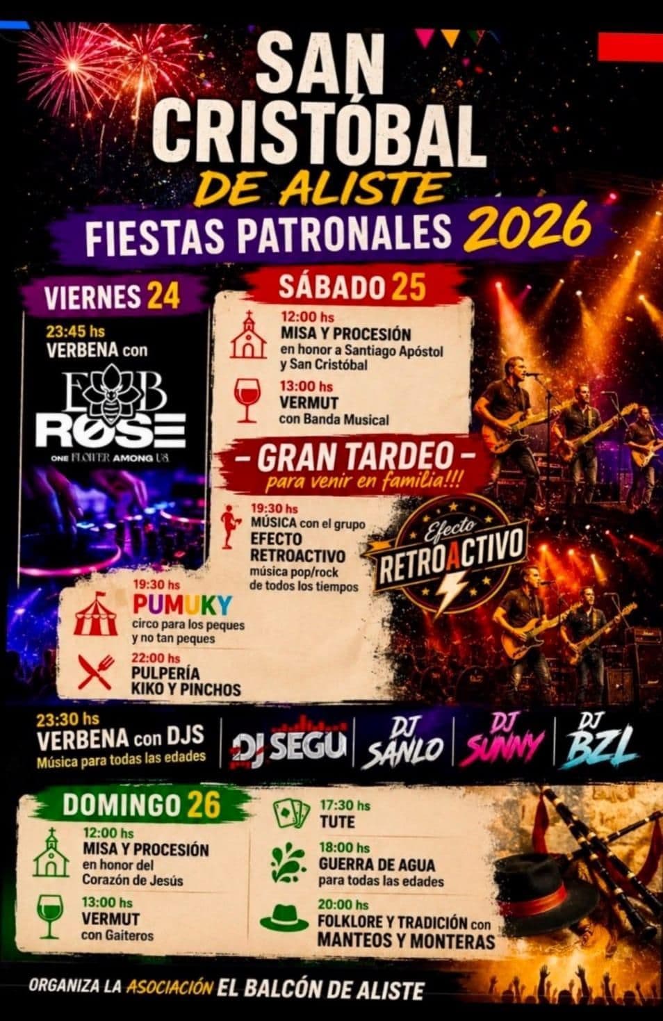 Cartel de las fiestas de San Cristóbal de Aliste
