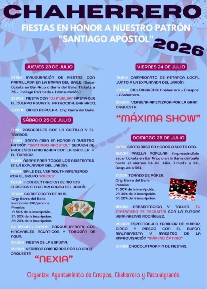 Cartel de las fiestas de Chaherrero