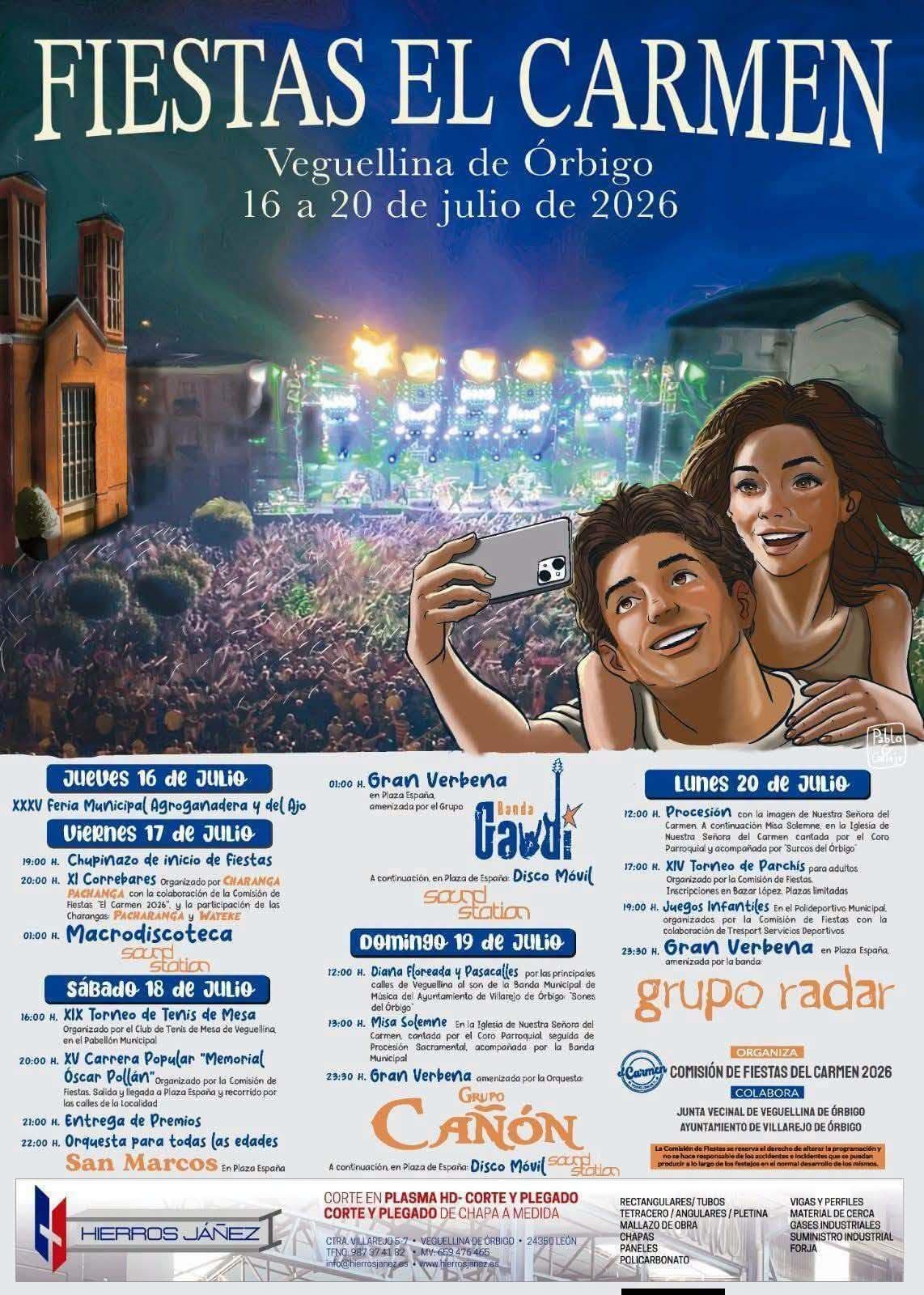 Cartel de las fiestas de Veguellina de Órbigo