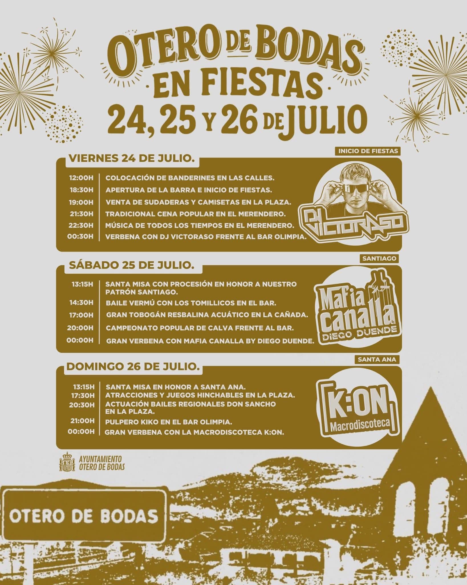 Cartel de las fiestas de Otero de Bodas