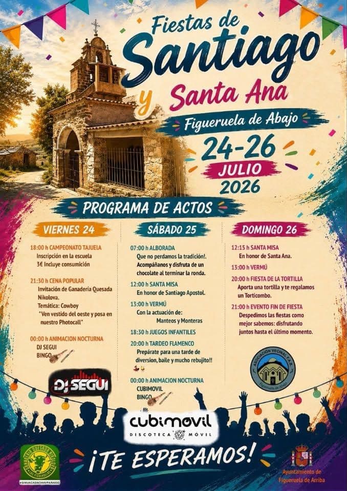 Cartel de las fiestas de Figueruela de Abajo
