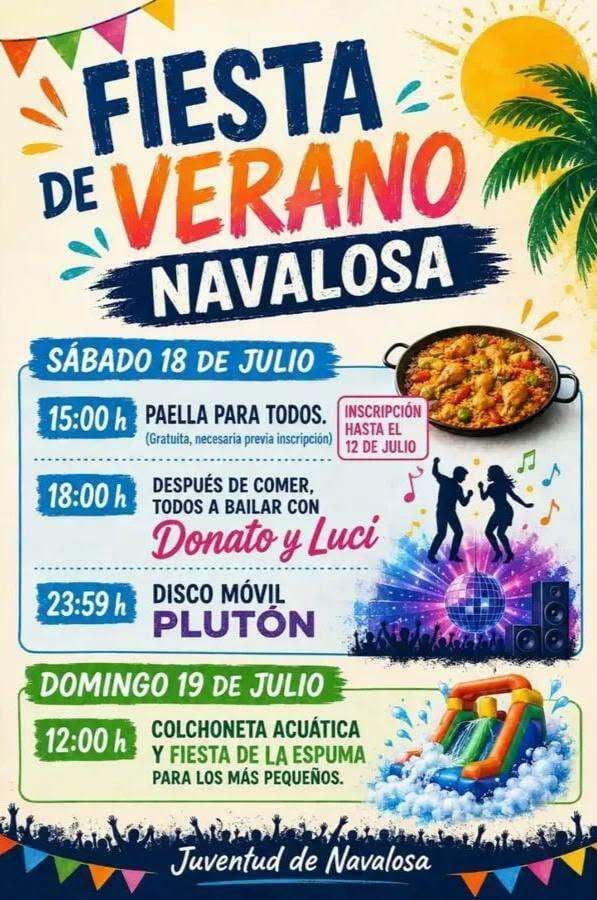 Cartel de las fiestas de Navalosa