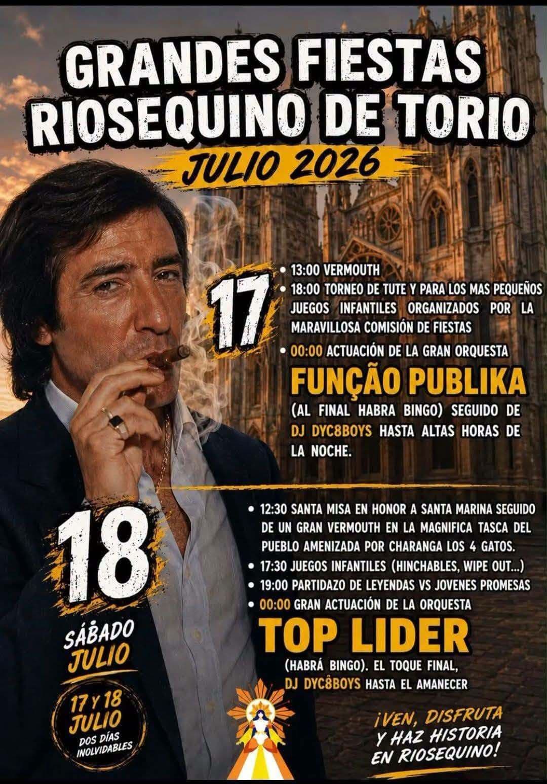 Cartel de las fiestas de Riosequino de Torío