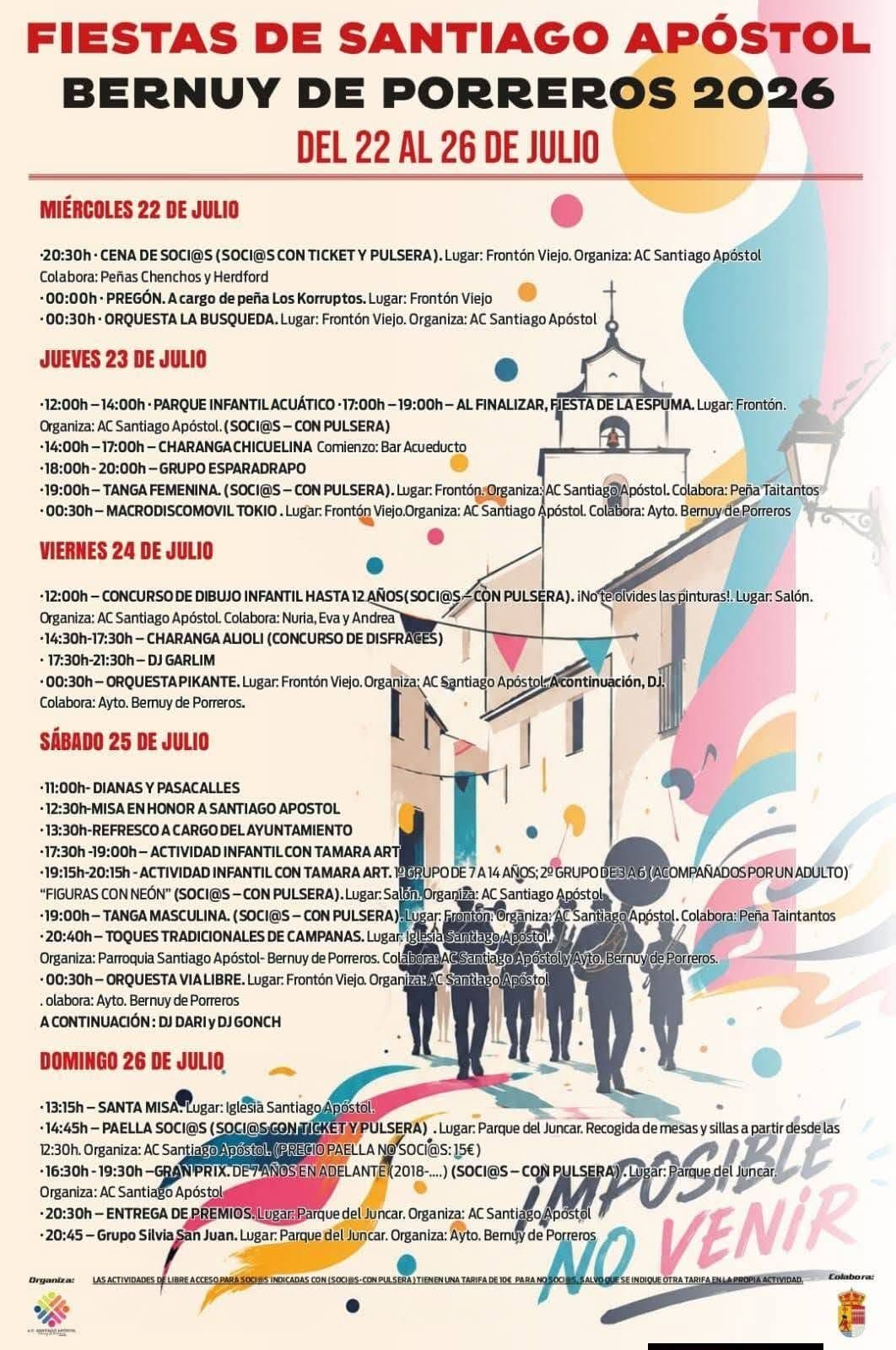 Cartel de las fiestas de Bernuy de Porreros