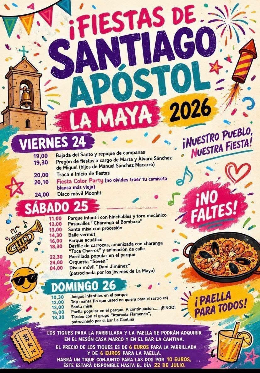 Cartel de las fiestas de La Maya
