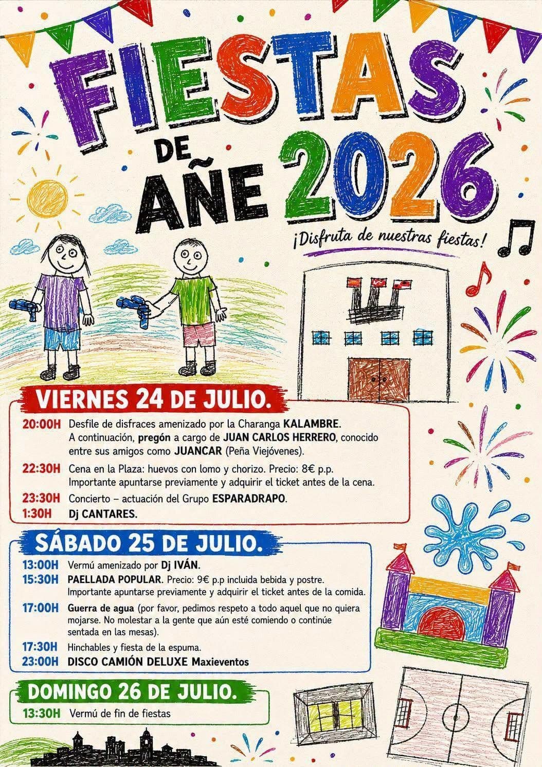 Cartel de las fiestas de Añe