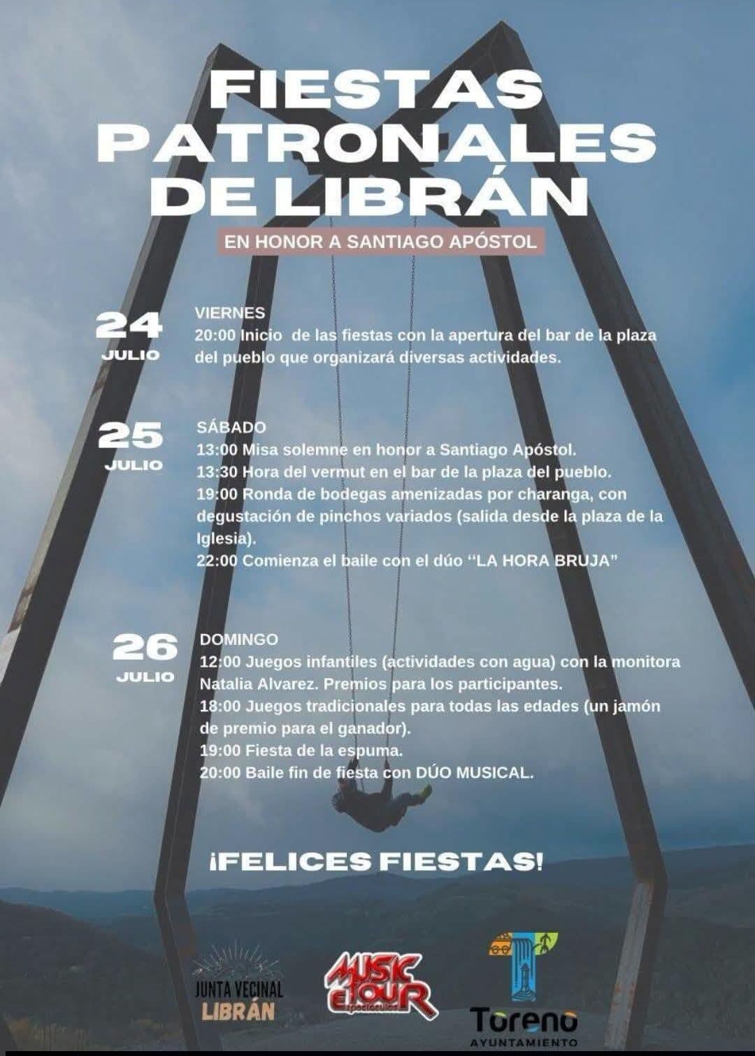 Cartel de las fiestas de Librán