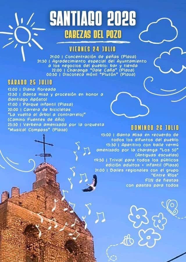 Cartel de las fiestas de Cabezas del Pozo