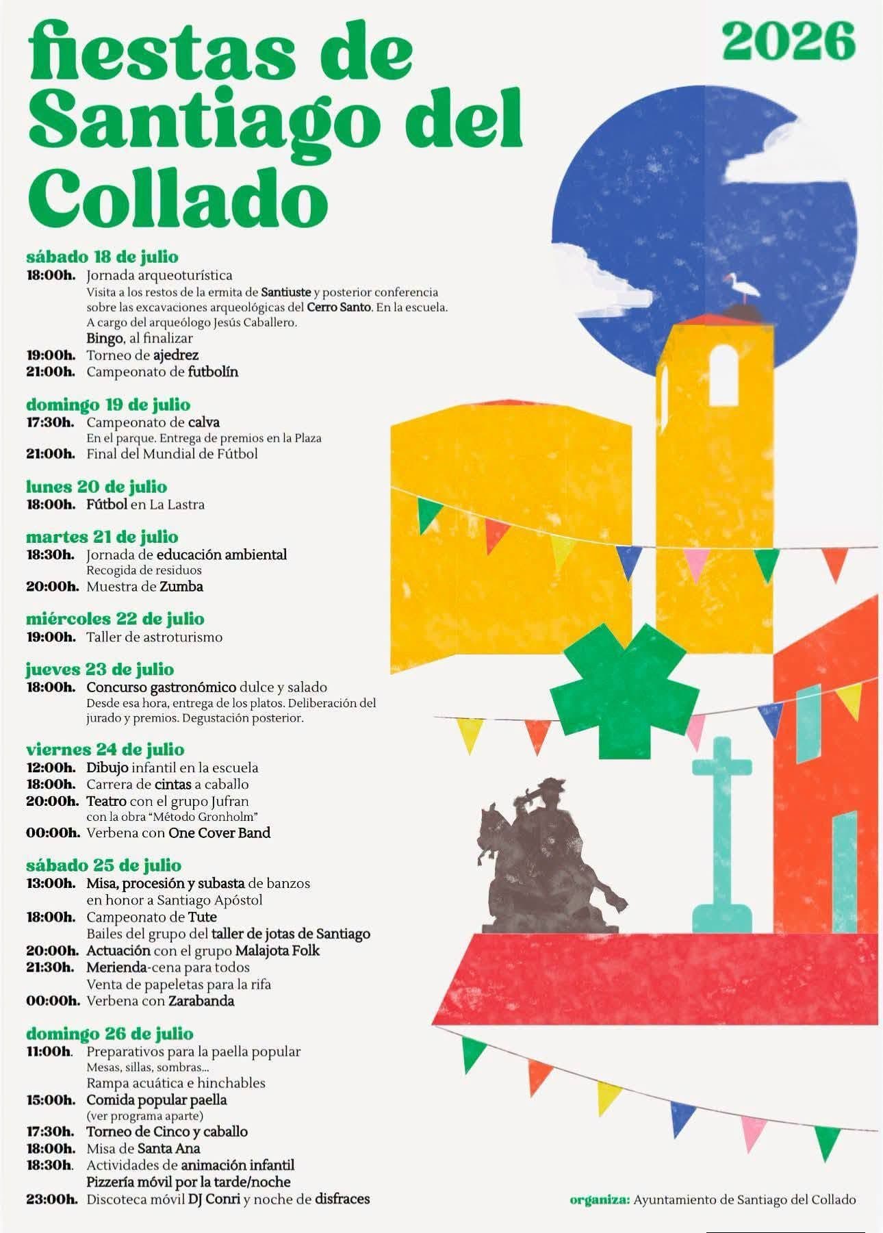Cartel de las fiestas de Santiago del Collado