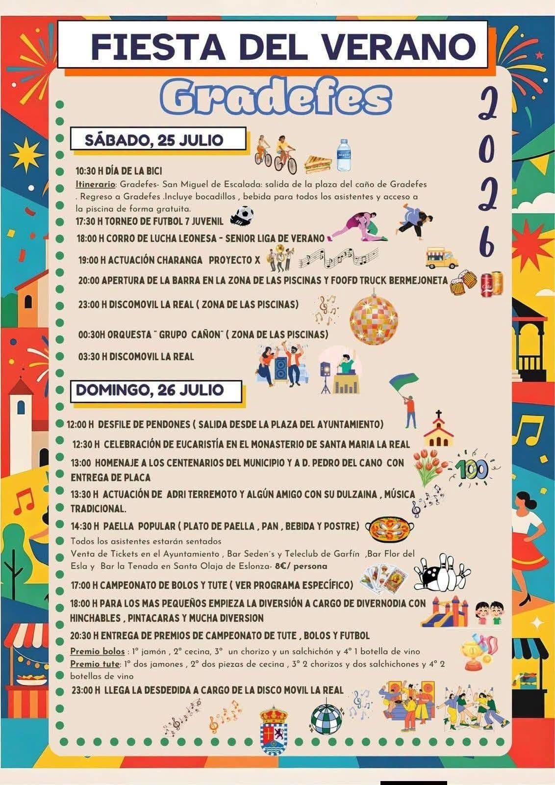 Cartel de las fiestas de Gradefes