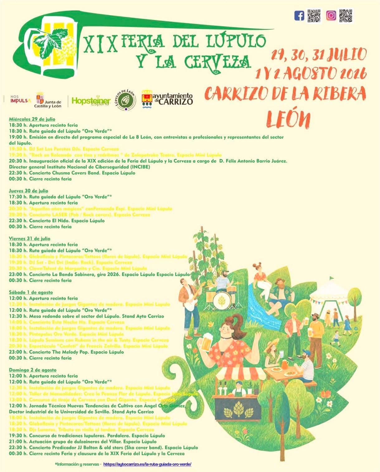 Cartel de las fiestas de Carrizo de la Ribera