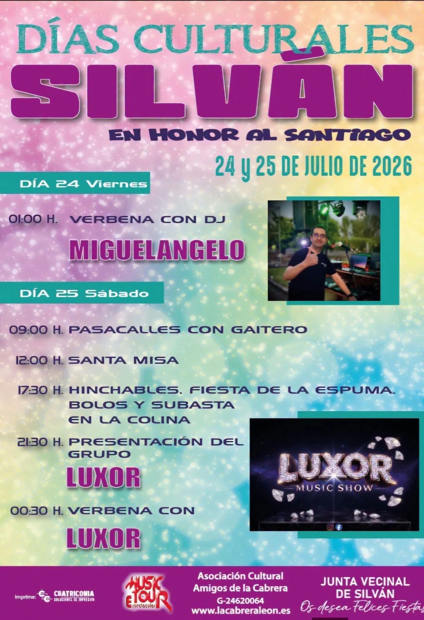 Cartel de las fiestas de Silván