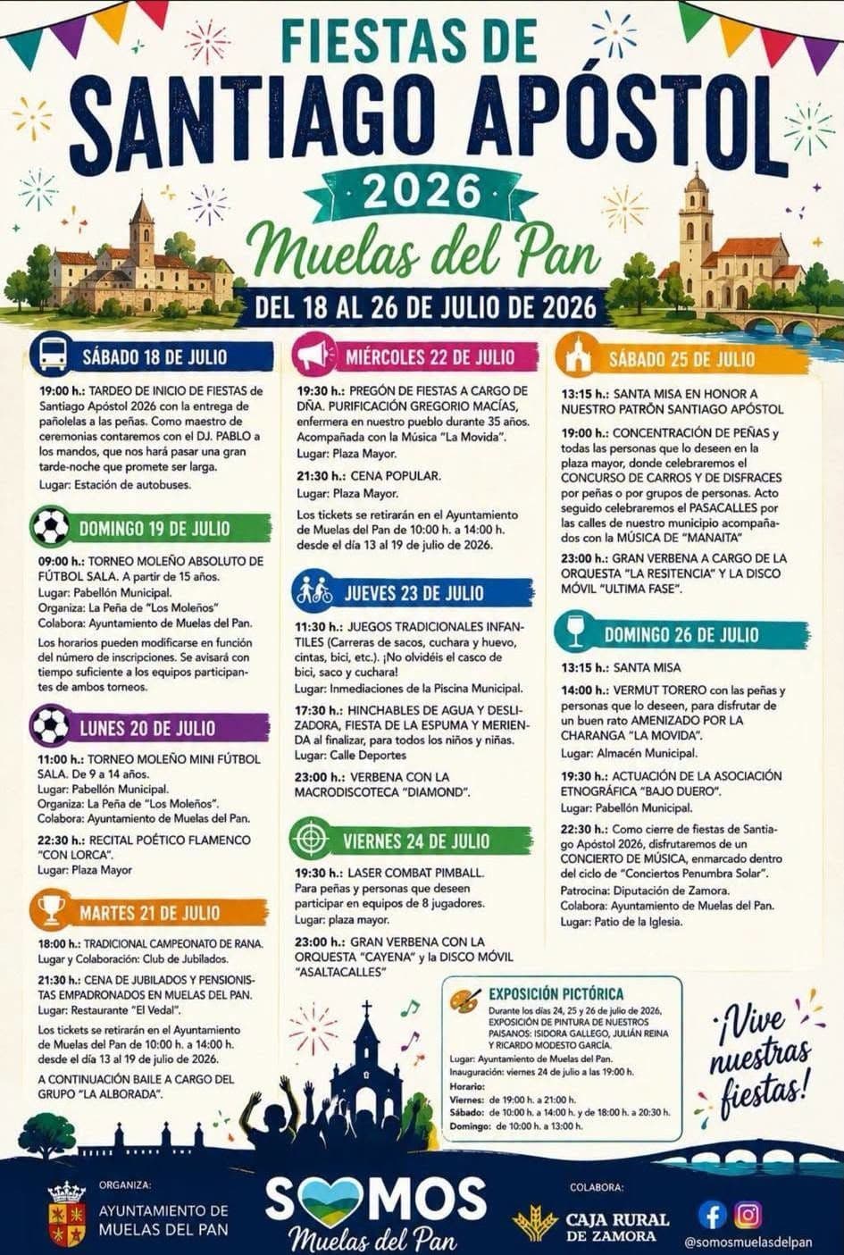 Cartel de las fiestas de Muelas del Pan