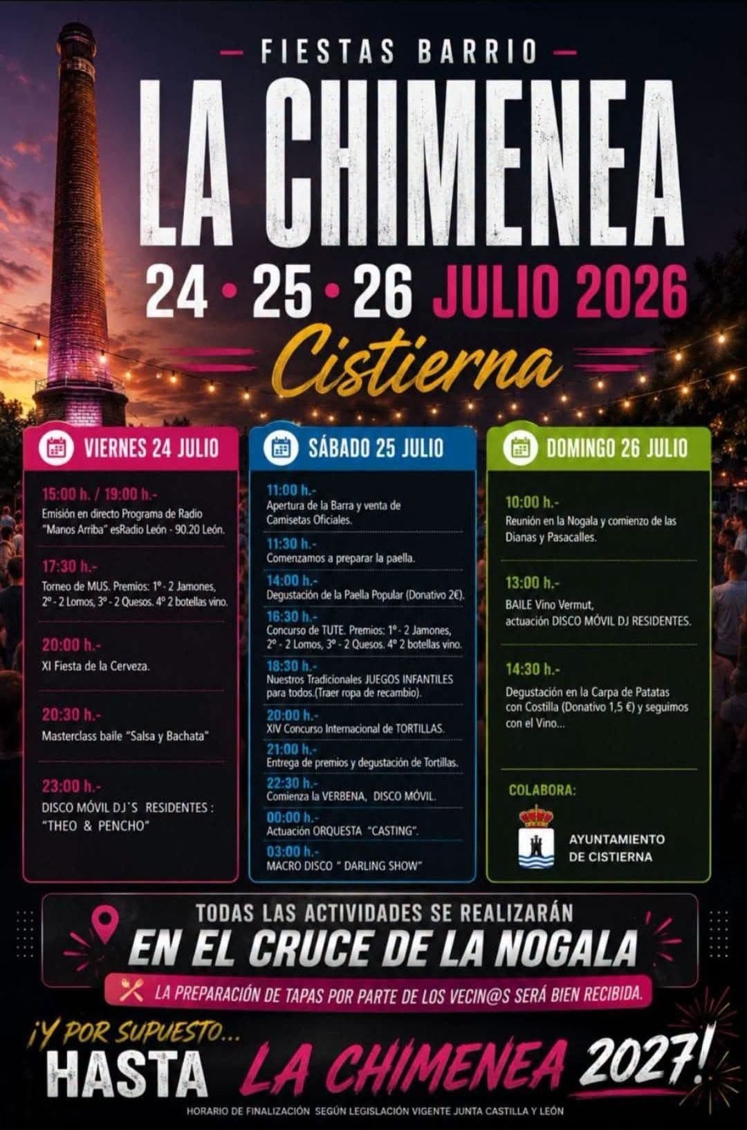 Cartel de las fiestas de Cistierna