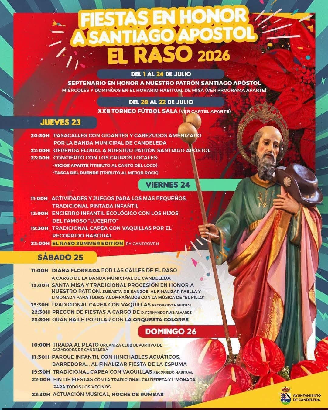 Cartel de las fiestas de El Raso