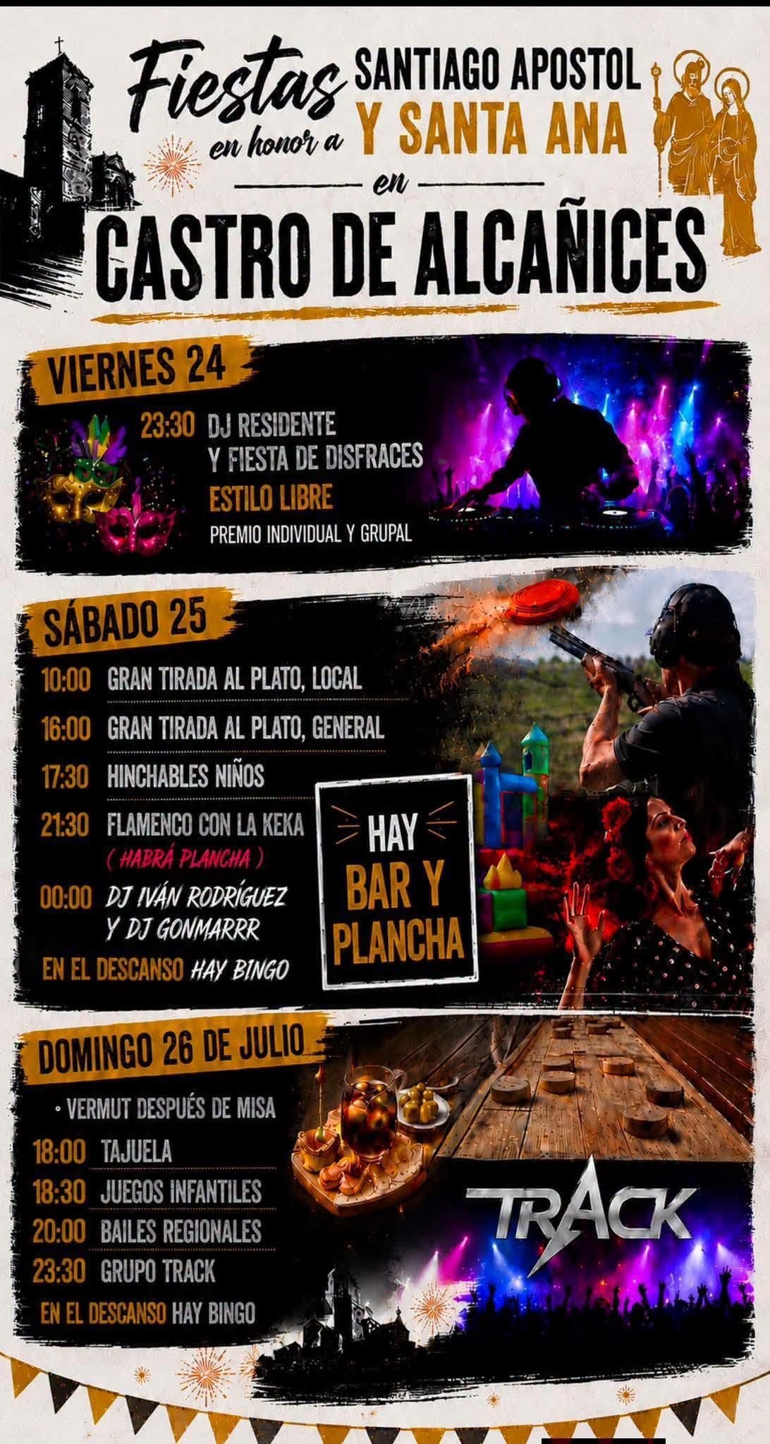 Cartel de las fiestas de Castro de Alcañices