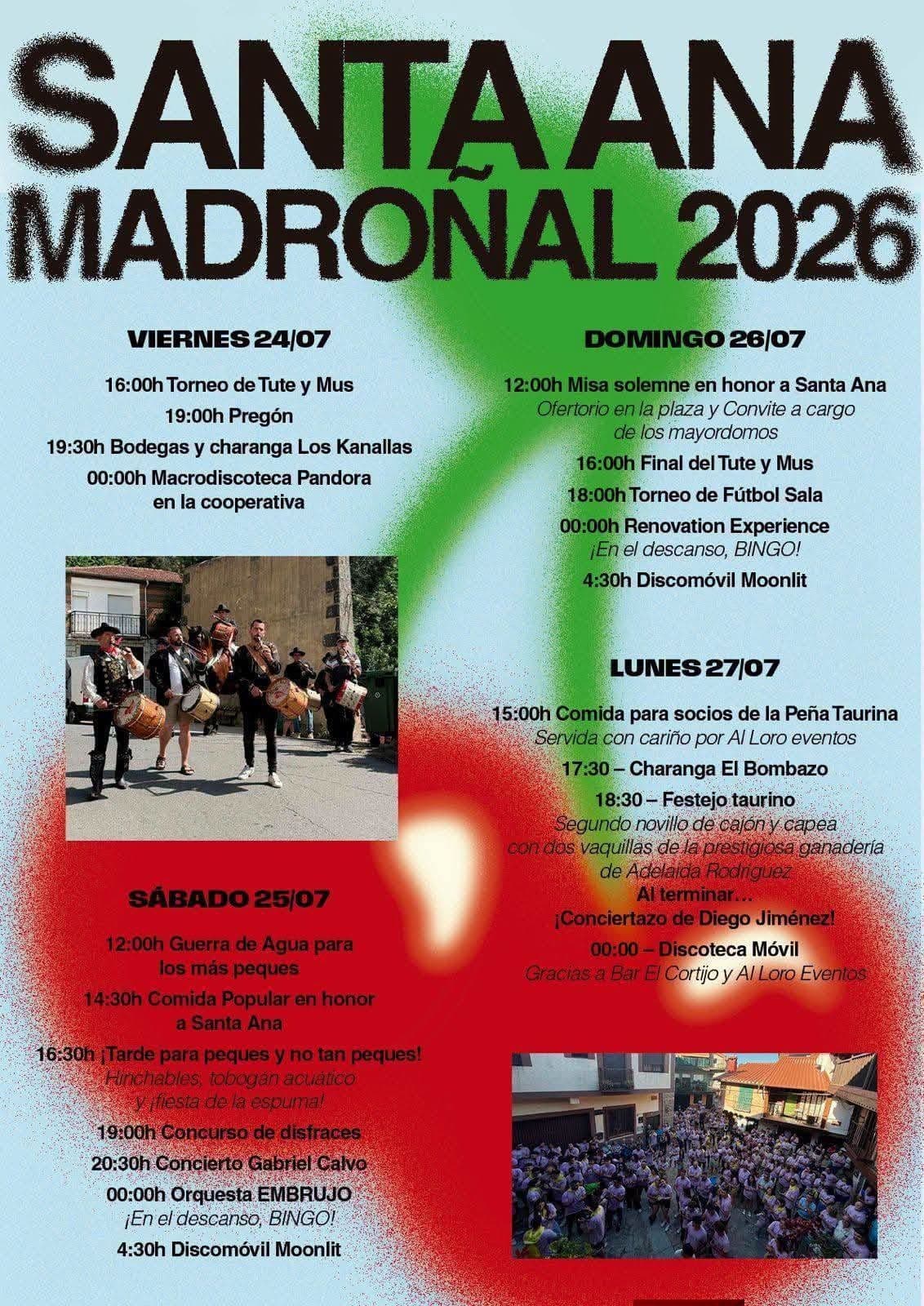 Cartel de las fiestas de Madroñal