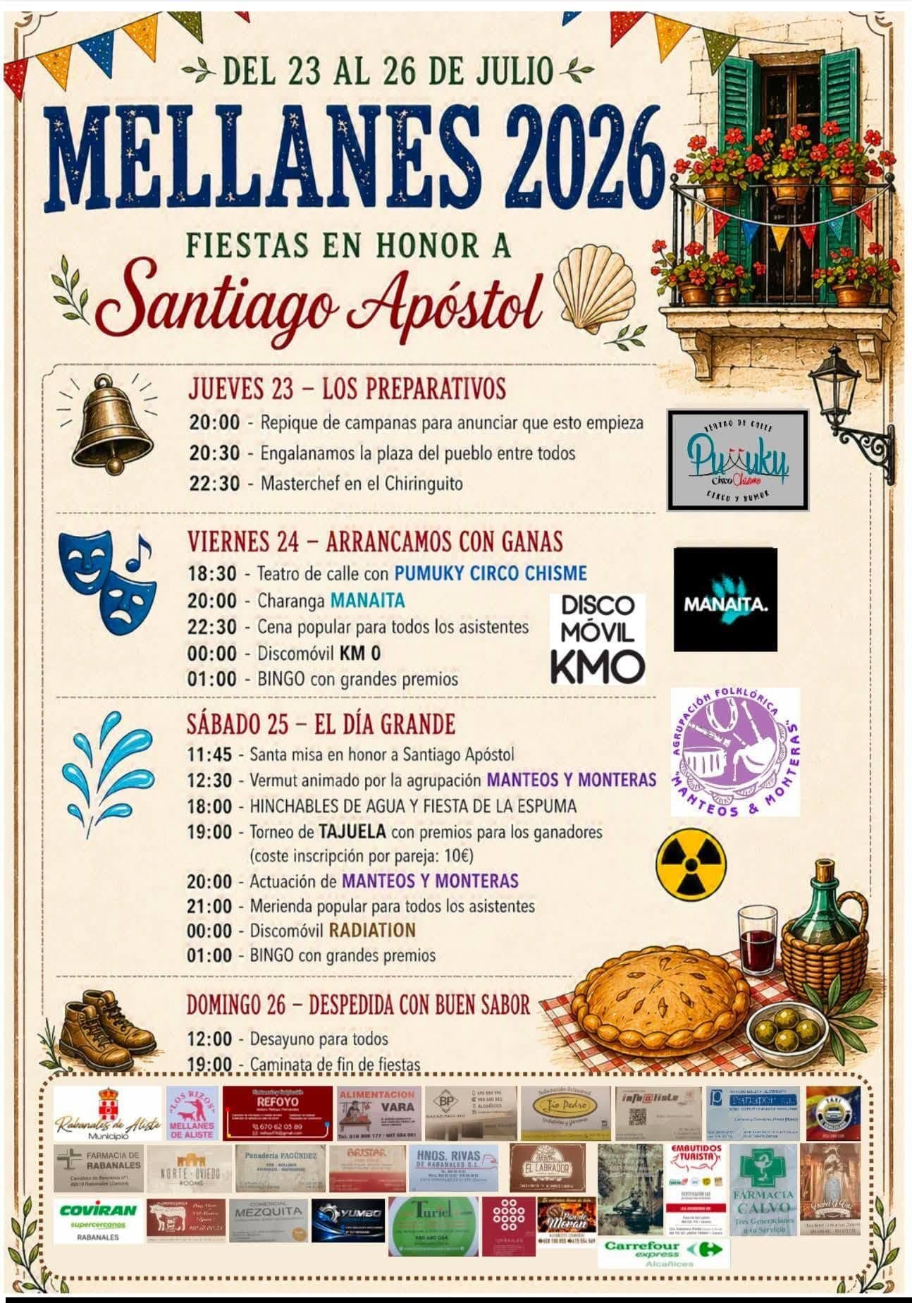 Cartel de las fiestas de Mellanes
