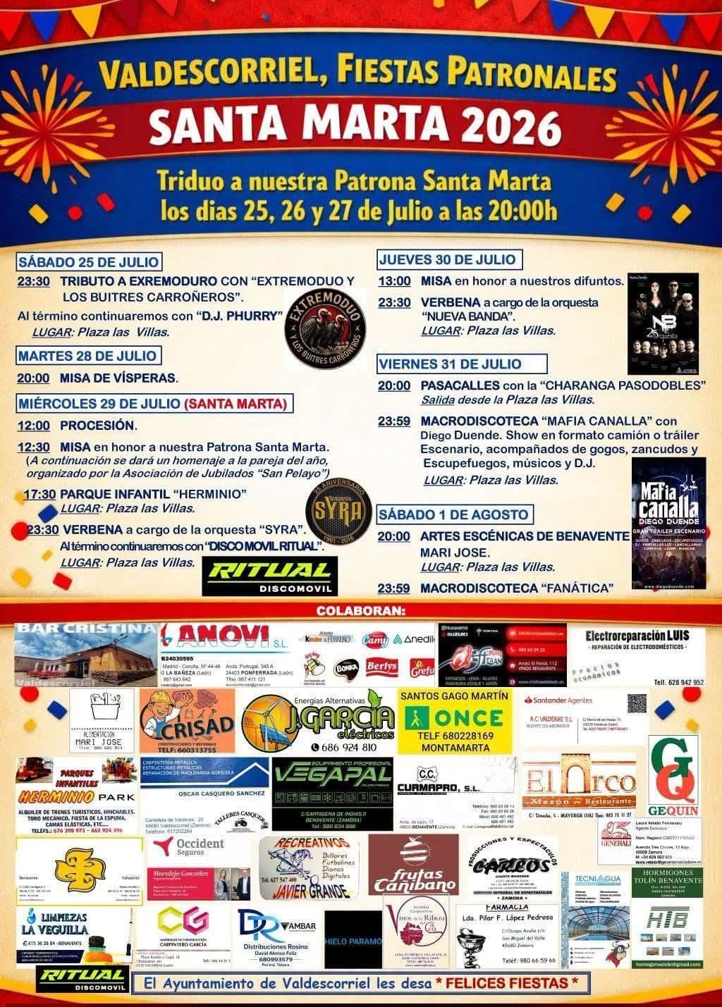 Fiestas Patronales Santa Marta