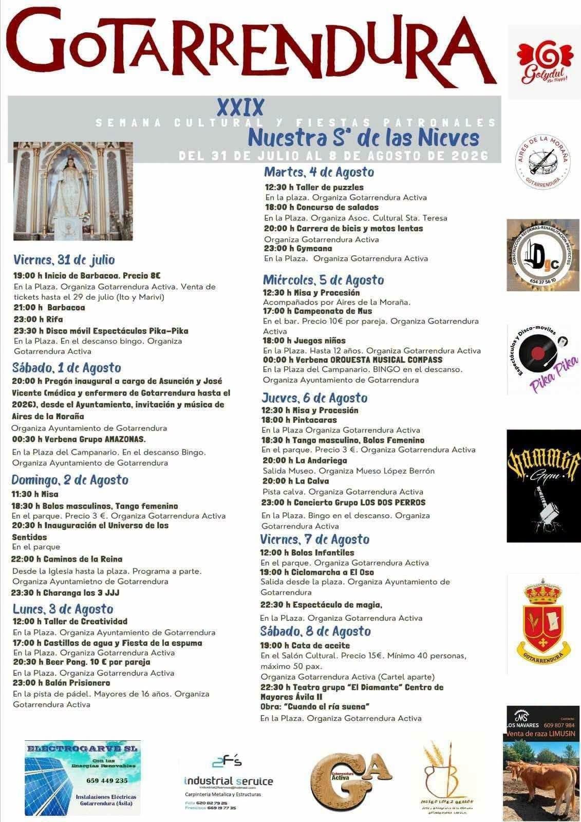 XXIX Semana Cultural y Fiestas Patronales