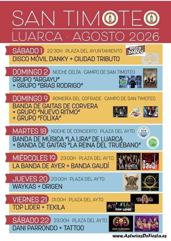 Cartel de las fiestas de L.luarca
