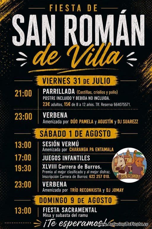 Cartel de las fiestas de Villa