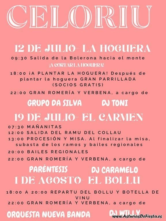 Cartel de las fiestas de Celoriu