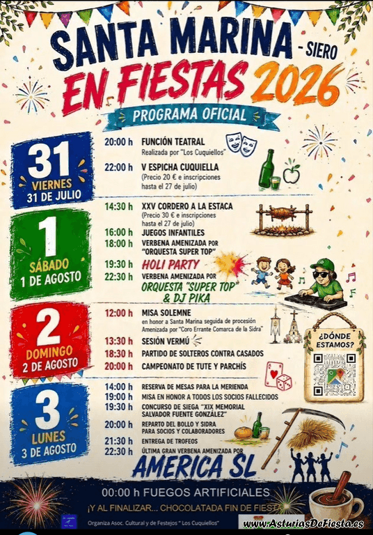 Cartel de las fiestas de La Pola Siero