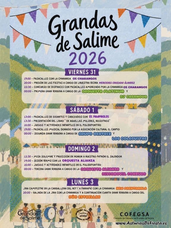 Cartel de las fiestas de Grandas de Salime