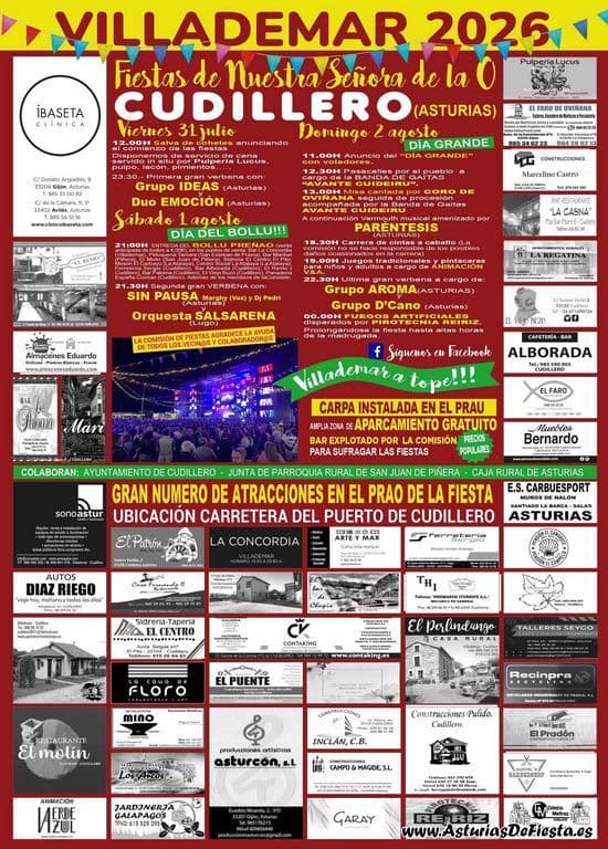 Cartel de las fiestas de Cudillero