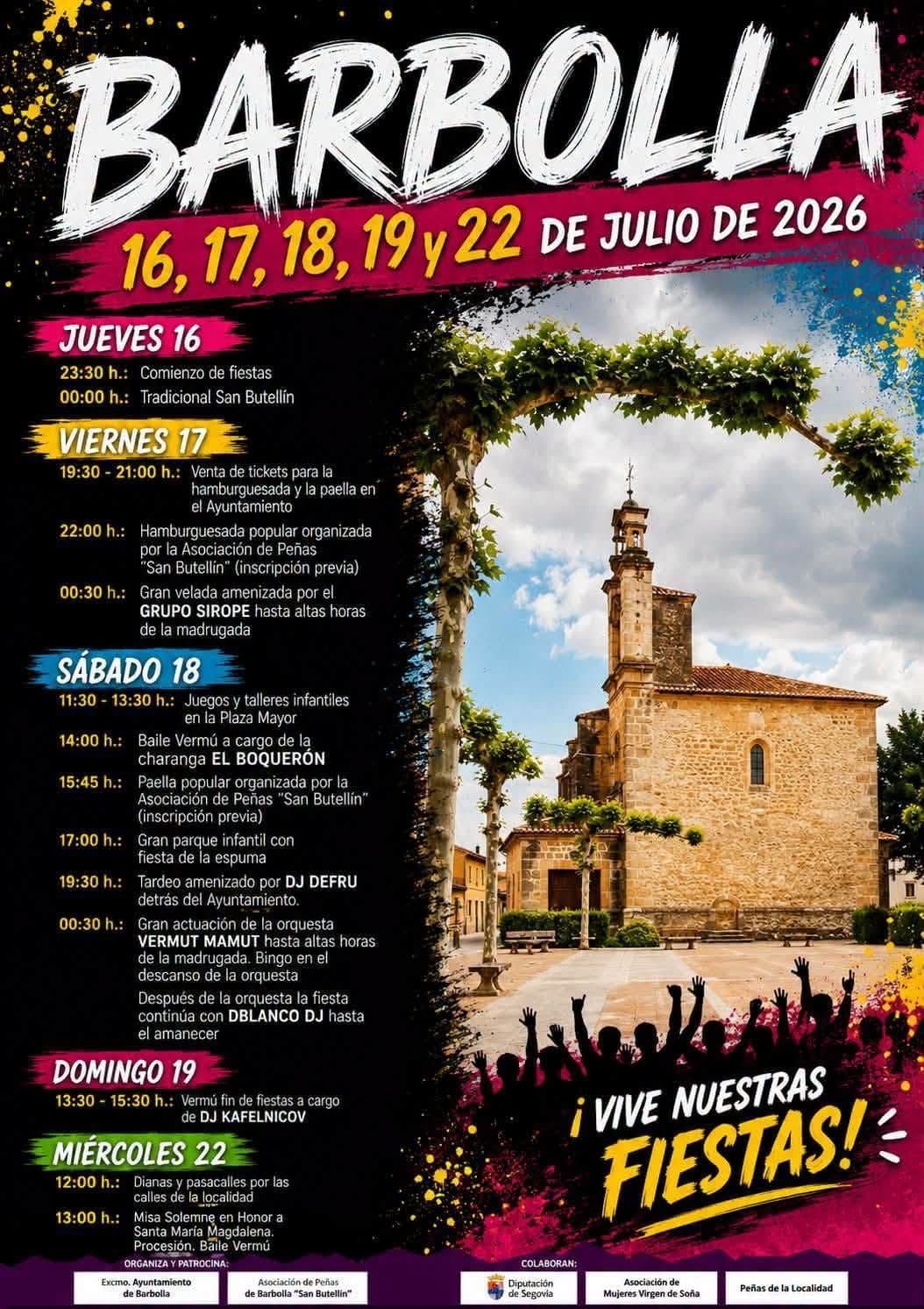 Cartel de las fiestas de Barbolla