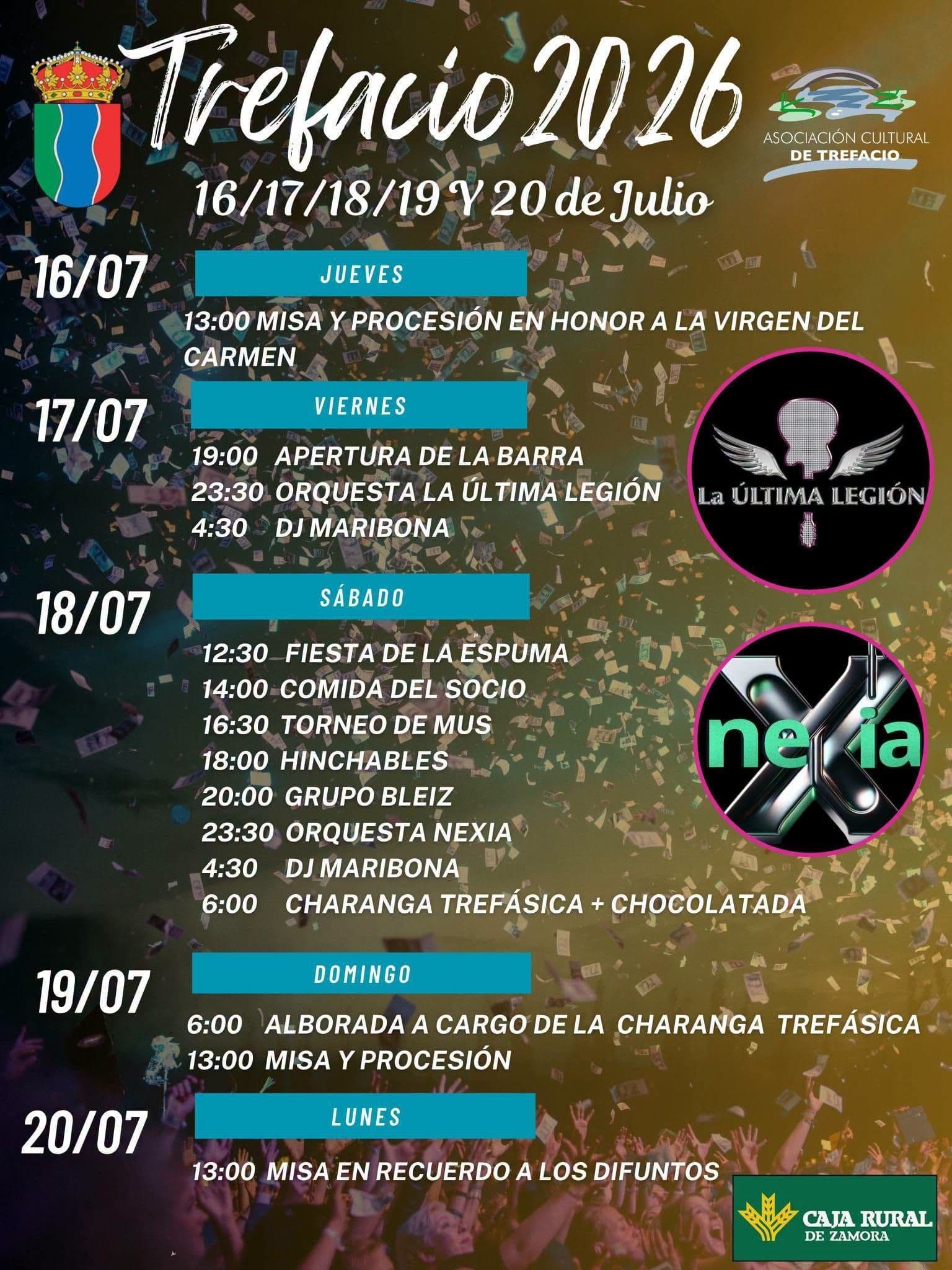 Cartel de las fiestas de Trefacio