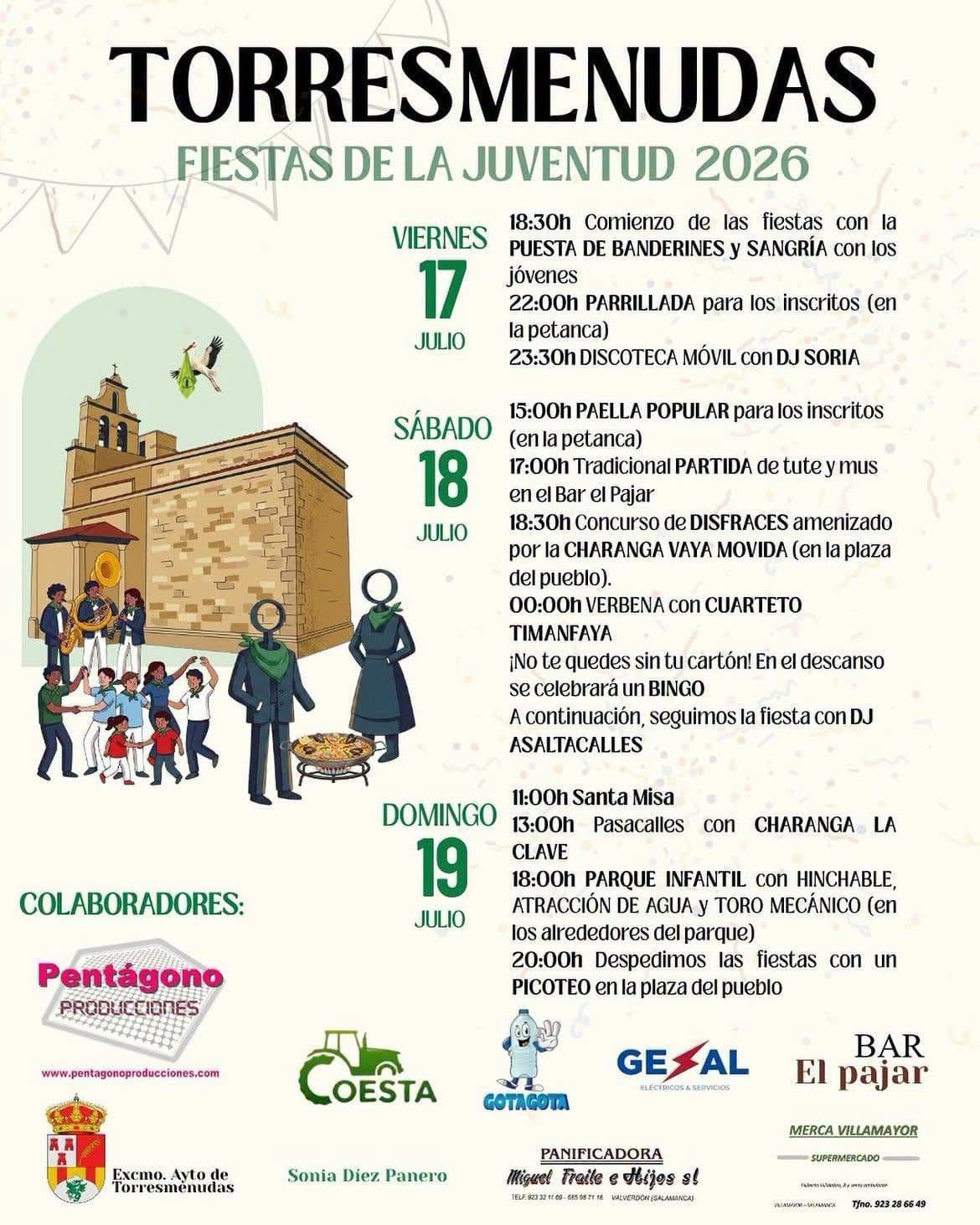 Cartel de las fiestas de Torresmenudas