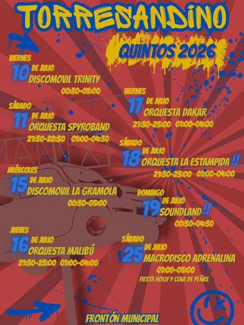 Cartel de las fiestas de Torresandino