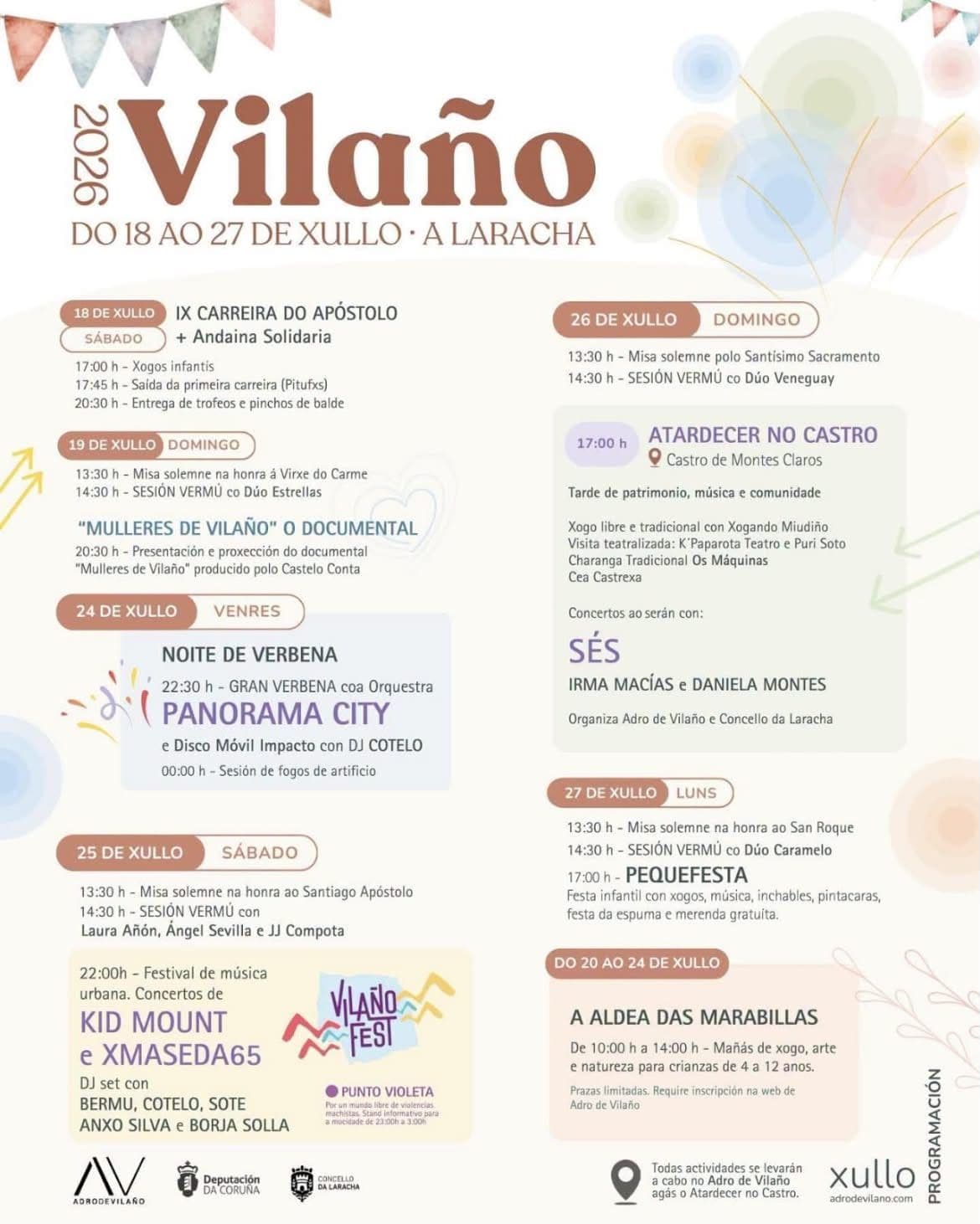 Cartel de las fiestas de A Laracha